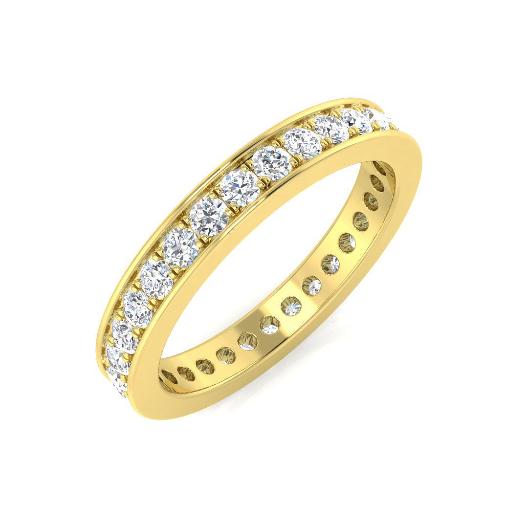 Full Eternity Diamond Ring 0.47ct–0.8ct – BJR0247 – 18k Yellow Gold