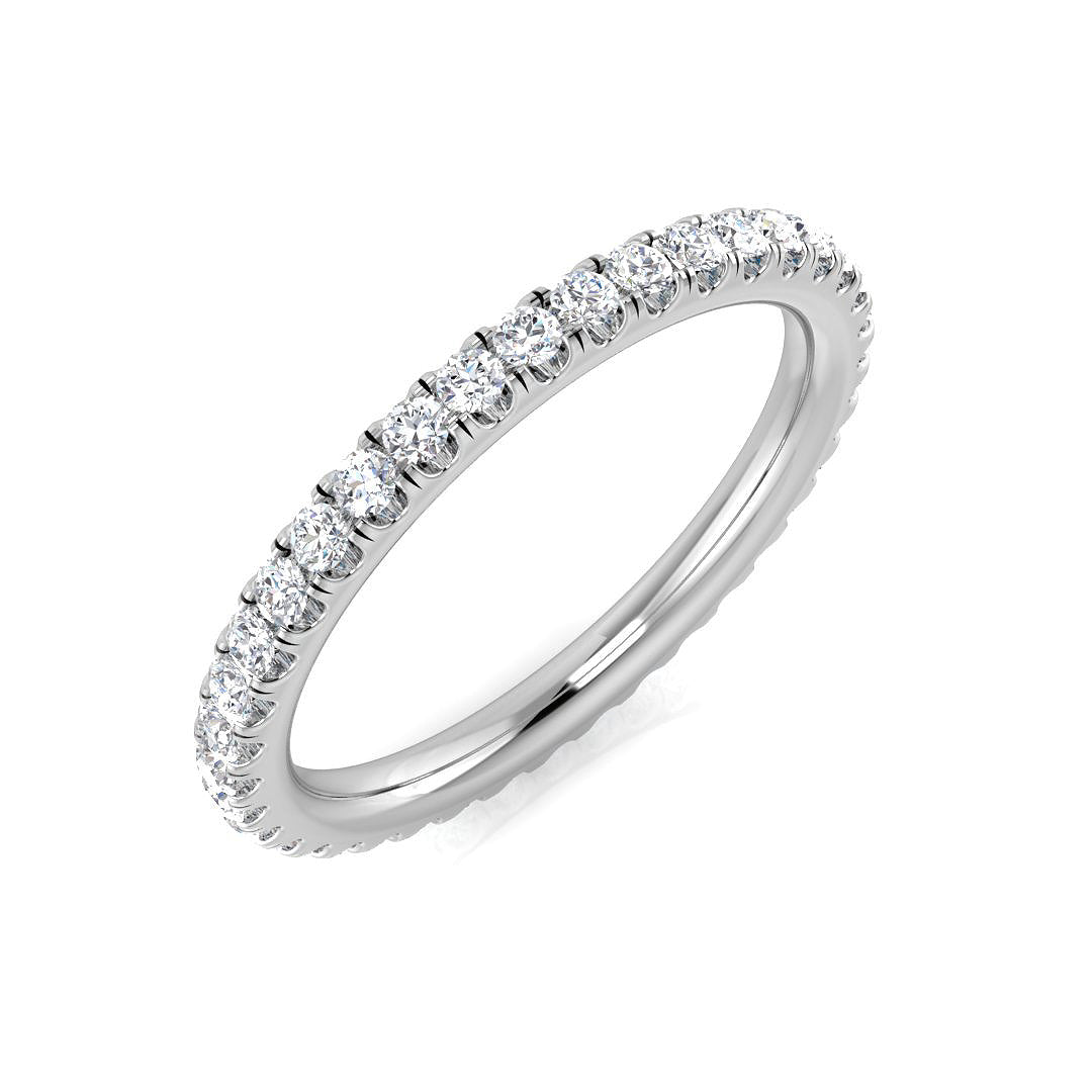 Full Eternity Diamond Ring 0.2ct–4.15ct – SR512 – 18k White Gold