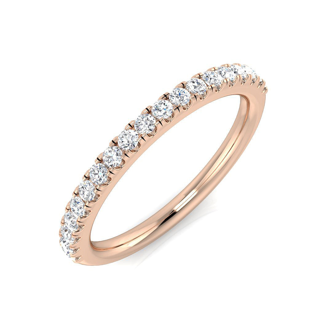 Half Eternity Diamond Ring 0.25ct – XYR7026 – 18k Rose Gold