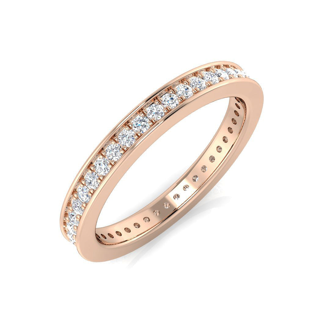 Full Eternity Diamond Ring 0.47ct–0.8ct – BJR0247 – 18k Rose Gold