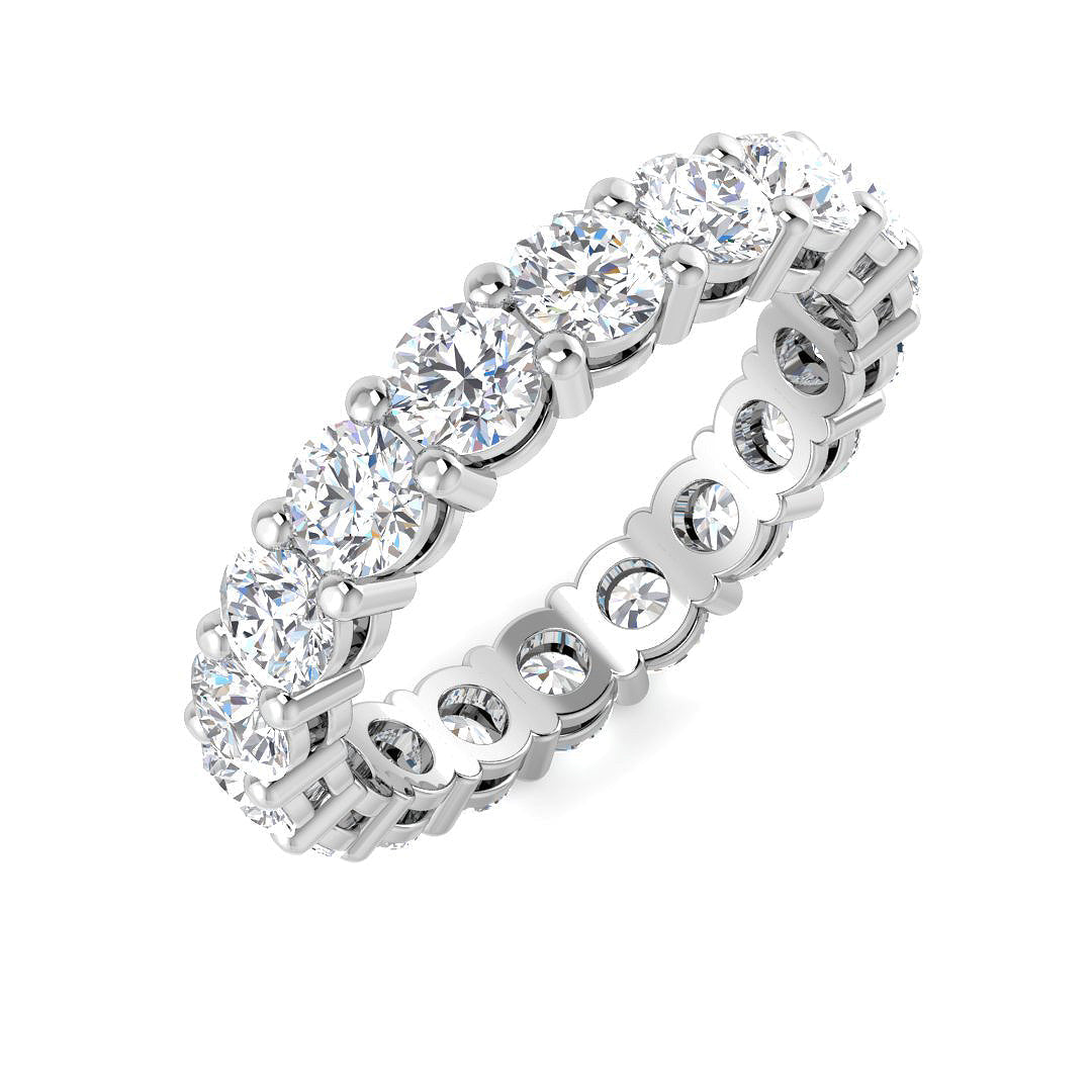 Full Eternity Diamond Ring 2.52ct–4.84ct – SR4564 – 18k White Gold