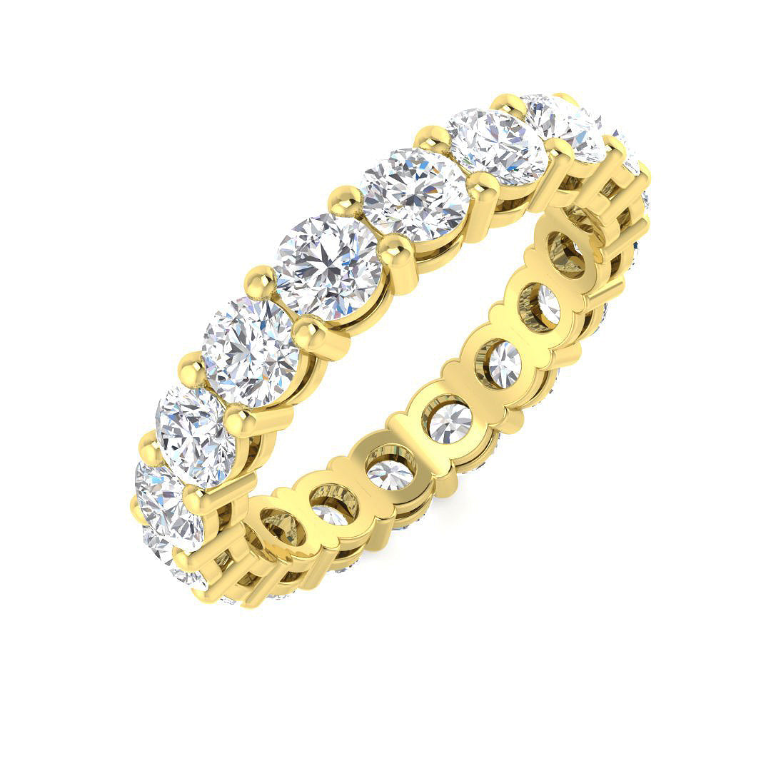 Full Eternity Diamond Ring 2.52ct–4.84ct – SR4564 – 18k Yellow Gold