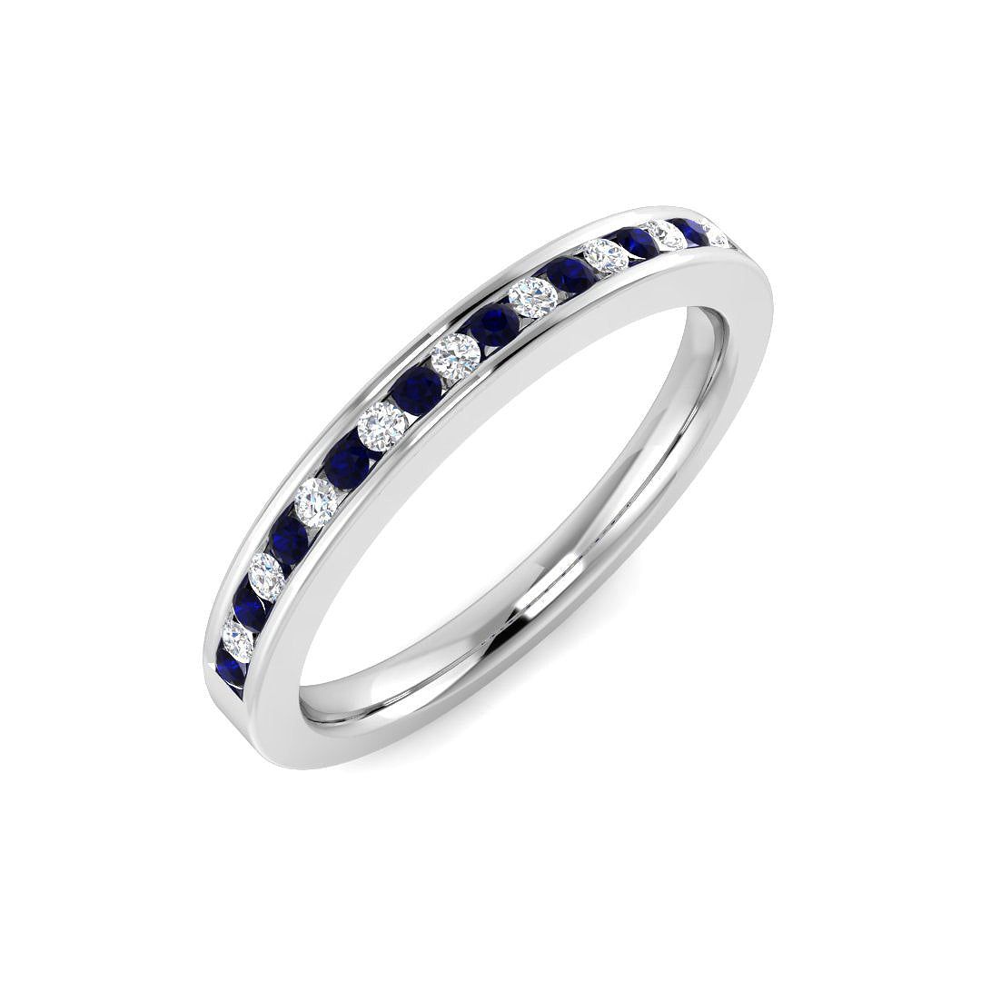 Half Eternity Diamond Ring 0.16ct–0.84ct – BJR0131~BS – 18k White Gold