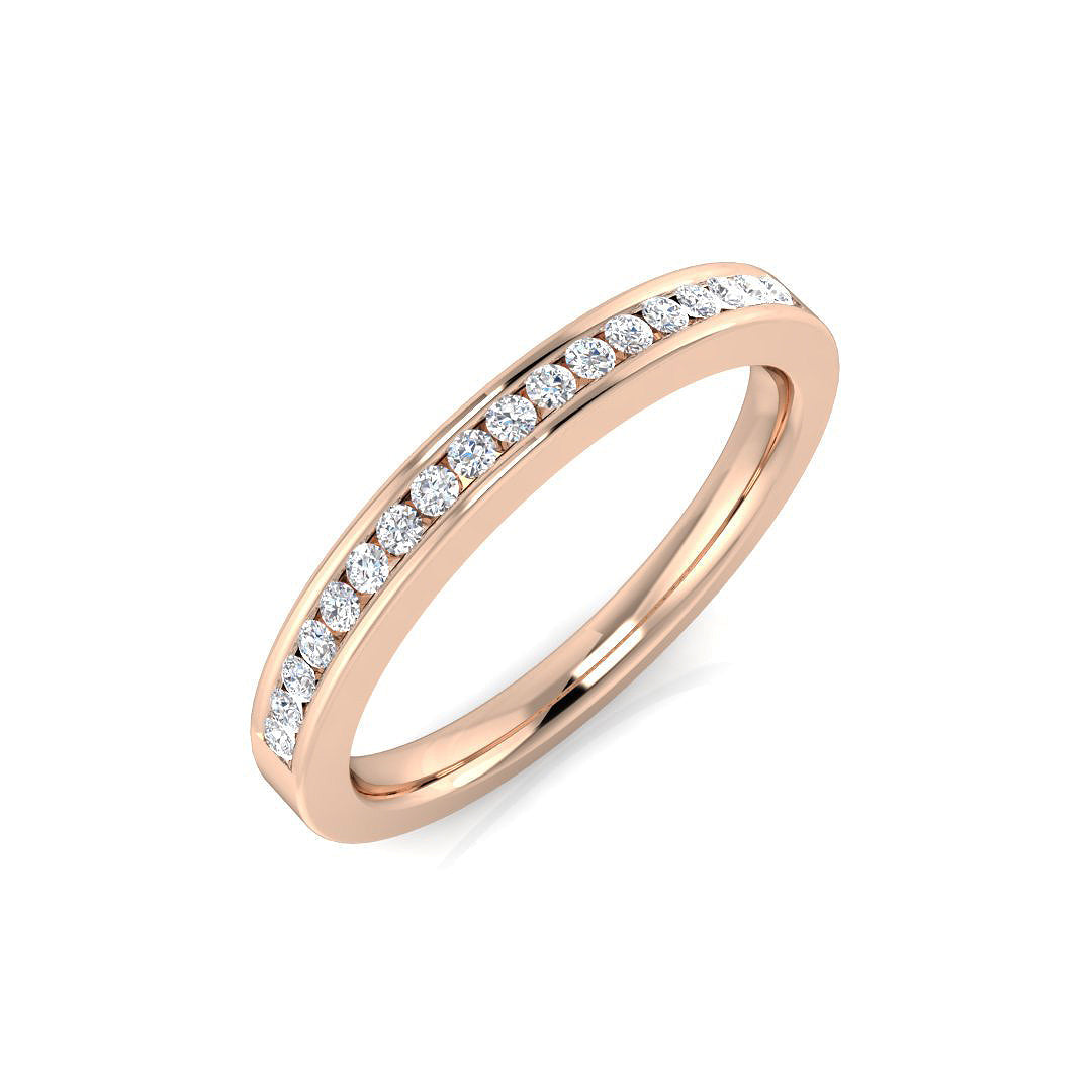Half Eternity Diamond Ring 0.14ct–1.53ct – SR2193 – 18k Rose Gold