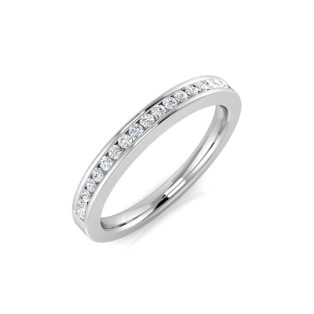 Half Eternity Diamond Ring 0.14ct–1.53ct – SR2193 – 18k White Gold