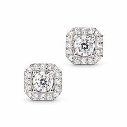 Lab Grown Diamond Screw Back Stud Earrings