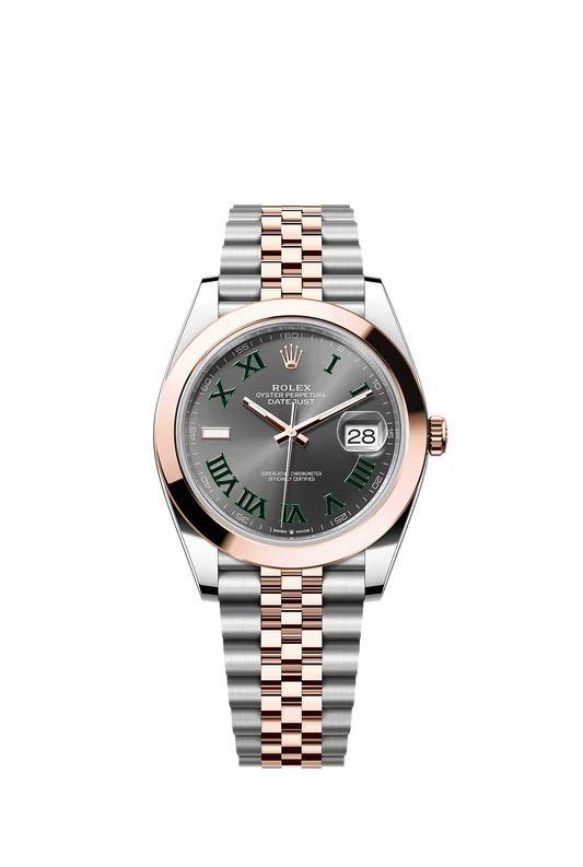 Rolex Datejust 41 126301 — Wimbledon Dial, Smooth Bezel, Jubilee