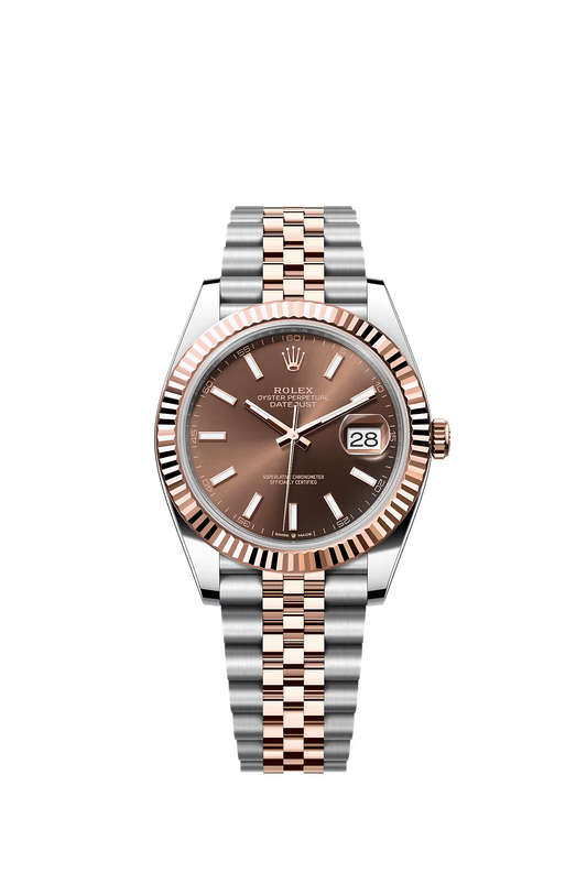 Rolex Datejust 41 126331 — Chocolate Baton Dial, Jubilee