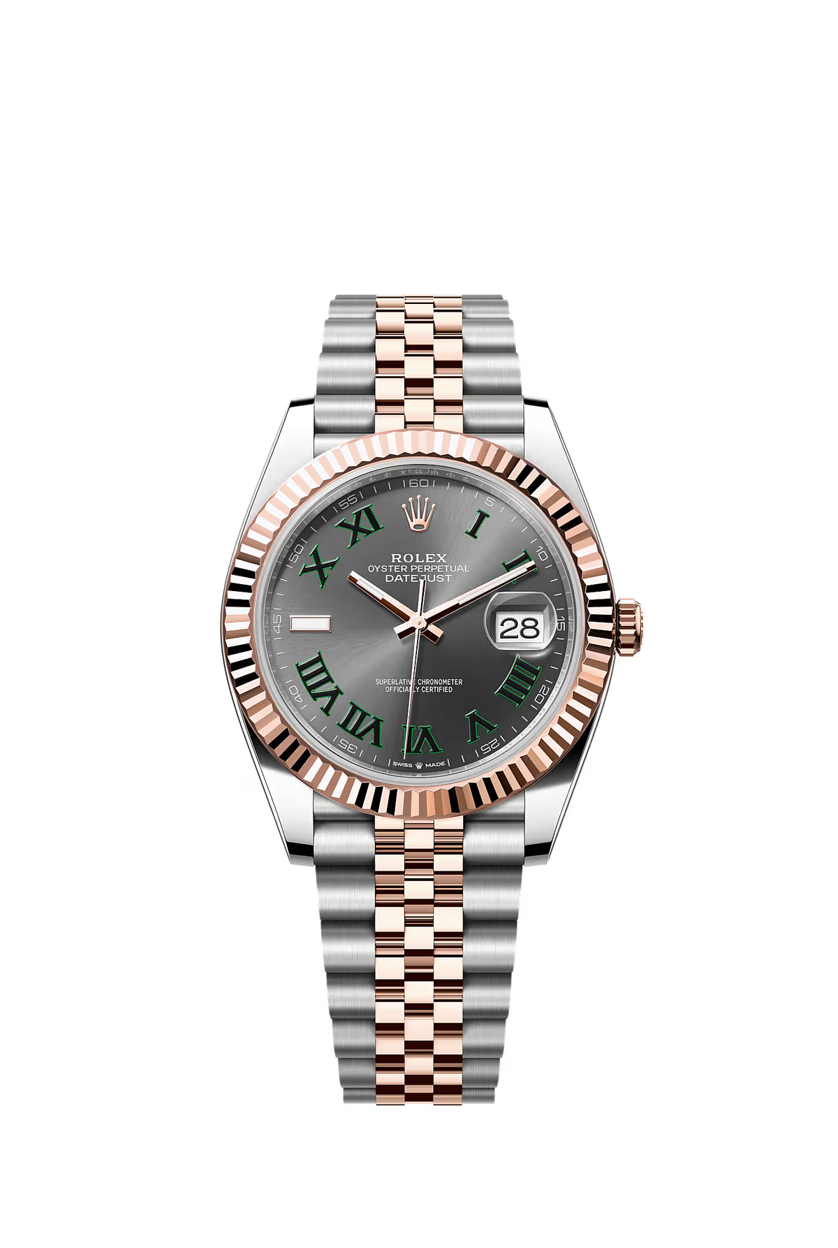 Rolex Datejust 41 126301 — Wimbledon Dial, Fluted Bezel, Jubilee watch by Noir Flare
