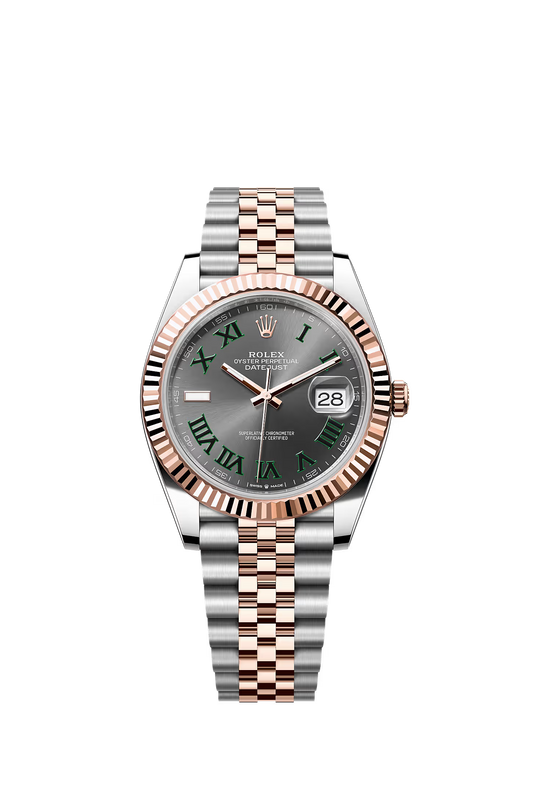 Rolex Datejust 41 126301 — Wimbledon Dial, Fluted Bezel, Jubilee