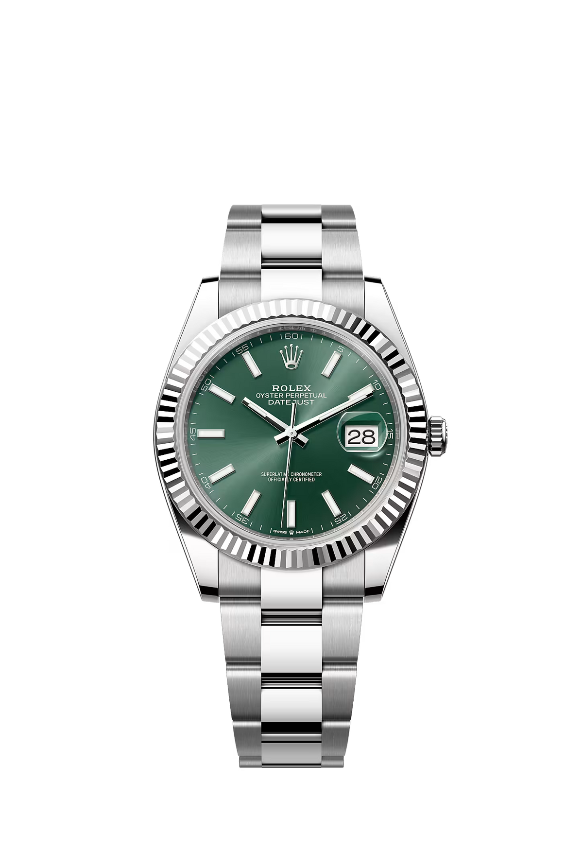 Rolex Datejust 41 126334 — Mint Green Dial, Oyster watch by Noir Flare