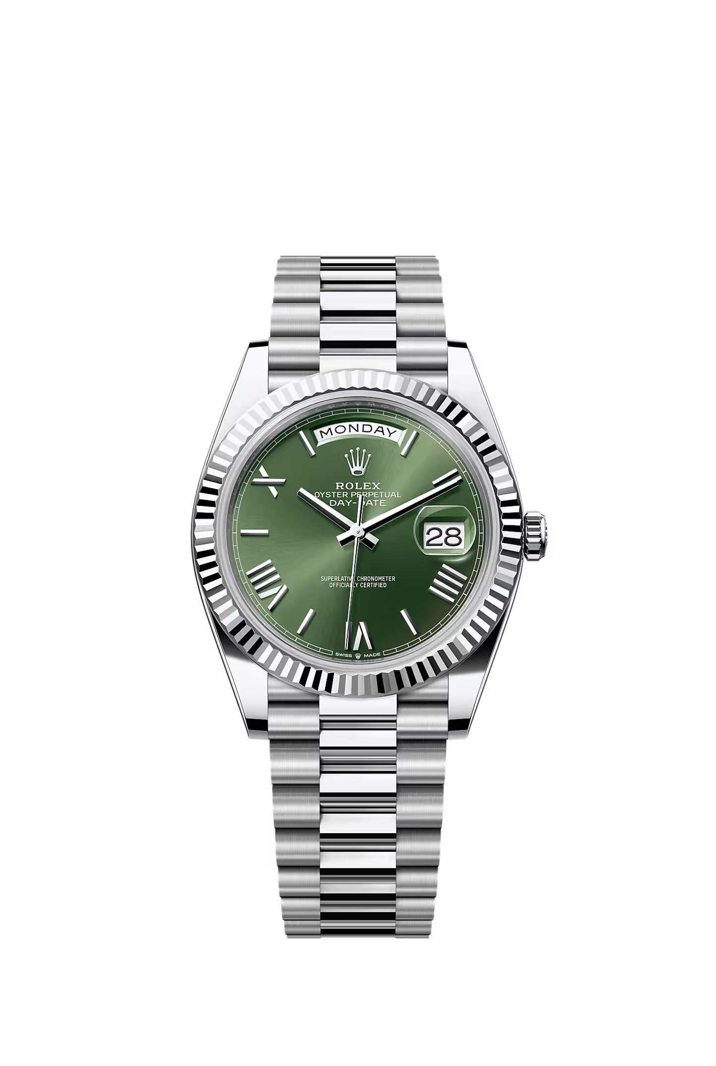 Rolex Day-Date 40 228236 — Olive Green Roman Numeral Dial