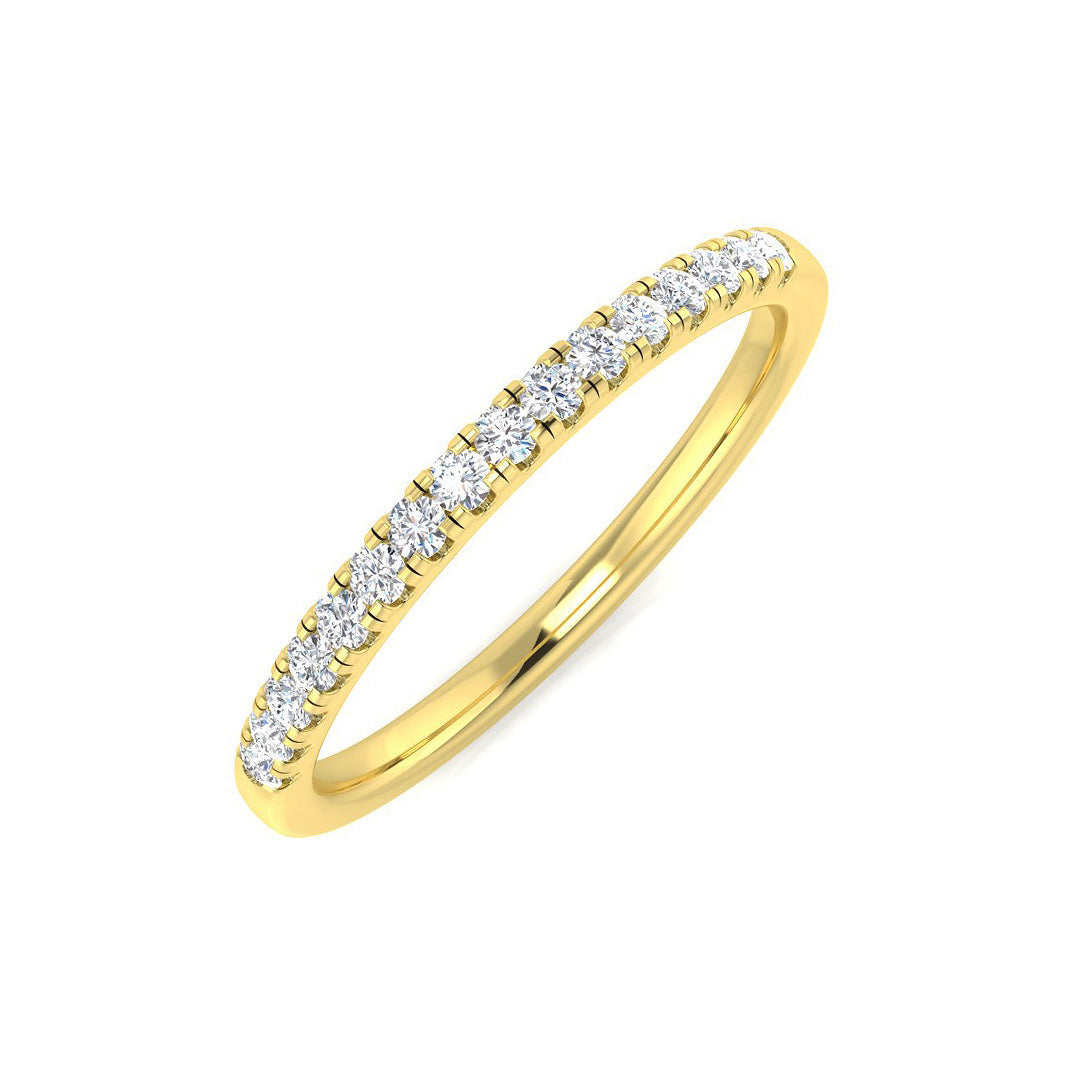 Half Eternity Diamond Ring 0.14ct–2.18ct – SR4962 – 18k Yellow Gold