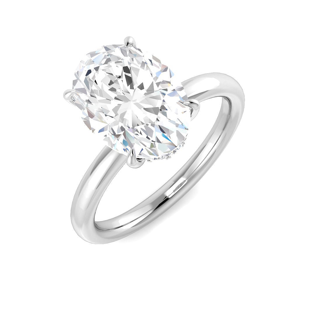 Engagement Lab-Grown Diamond Ring 3.15ct – SR5717 – 18k White Gold