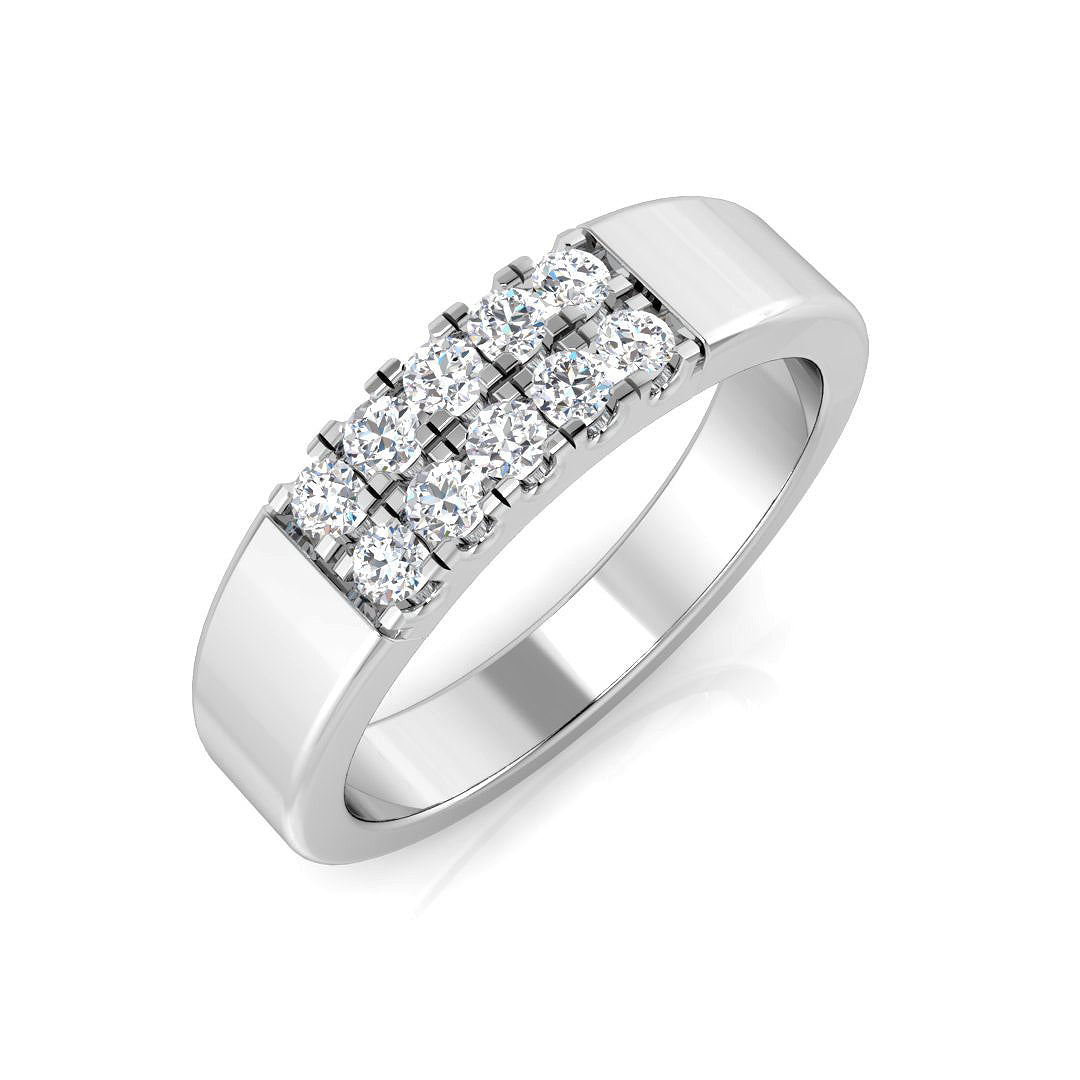 Multi Stone Diamond Ring 0.29ct – SL8759 – 18k White Gold