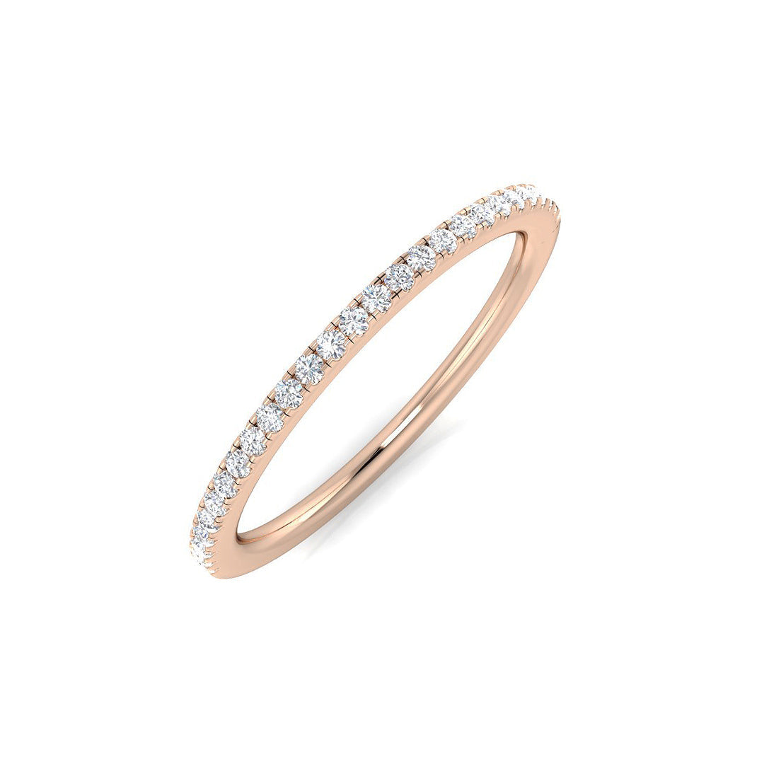 Half Eternity Diamond Ring 0.14ct–0.17ct – BJR0456 – 18k Rose Gold