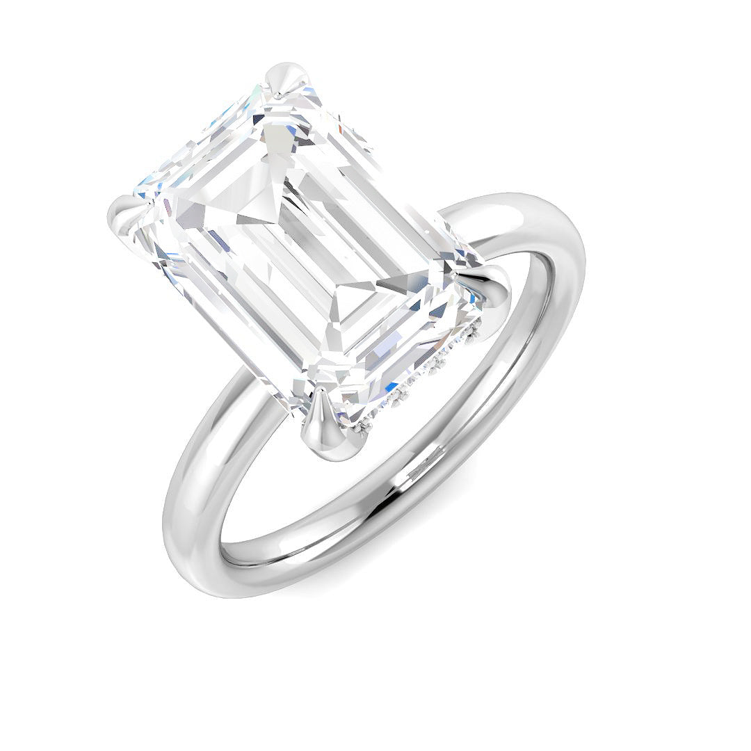 Engagement Lab-Grown Diamond Ring 5.24ct–5.28ct – SR5984 – 18k White Gold