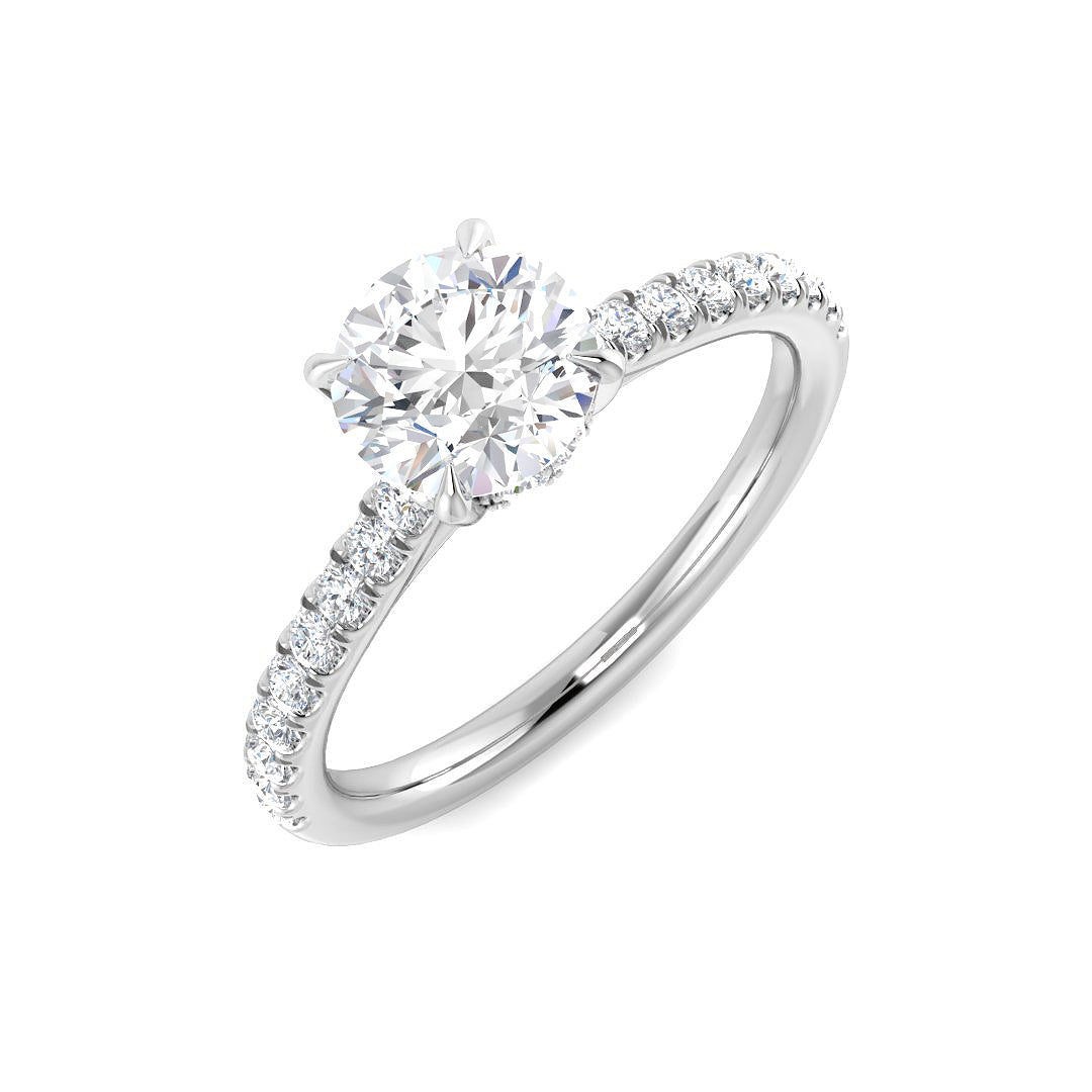 Engagement Lab-Grown Diamond Ring 1.32ct–1.36ct – SR5595 – 18k White Gold