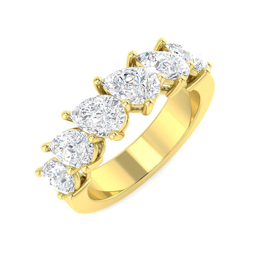 Multi Stone Diamond Ring 2.16ct – SR5968 – 18k Yellow Gold