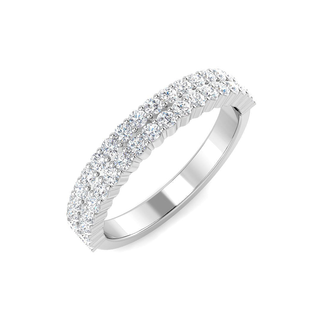 Half Eternity Diamond Ring 0.64ct–1.98ct – SR5522 – 18k White Gold