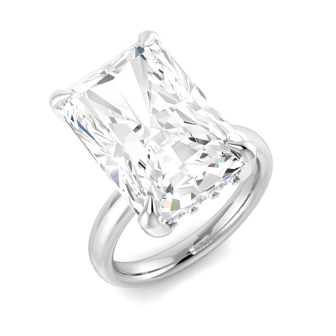 Engagement Lab-Grown Diamond Ring 10.58ct – SR6161 – 18k White Gold