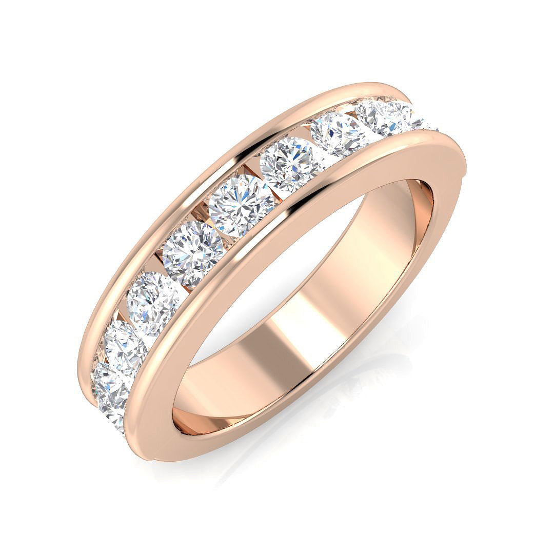 Half Eternity Diamond Ring 0.44ct–2.05ct – SR7946 – 18k Rose Gold