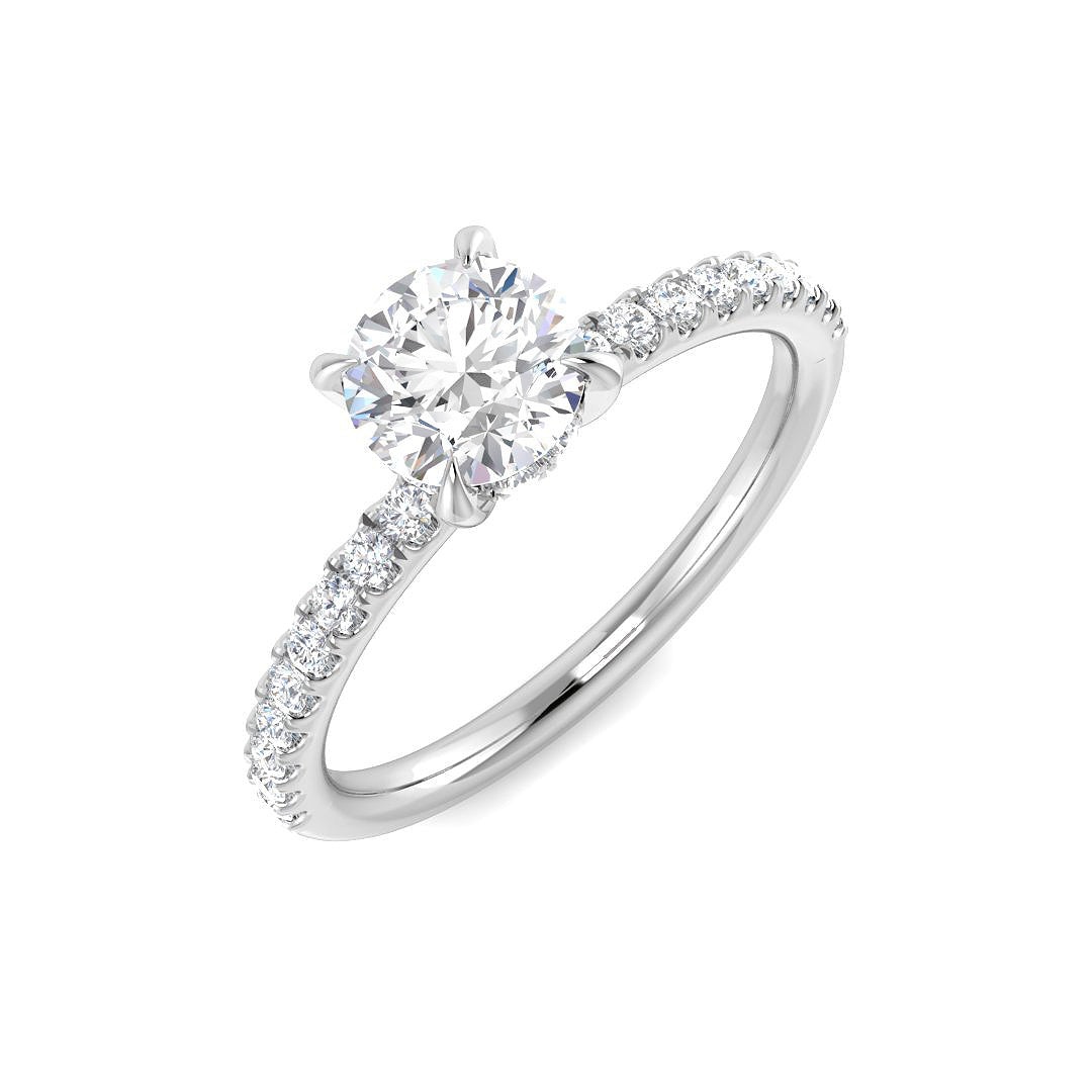 Engagement Lab-Grown Diamond Ring 1.02ct–1.06ct – SR5055 – 18k White Gold