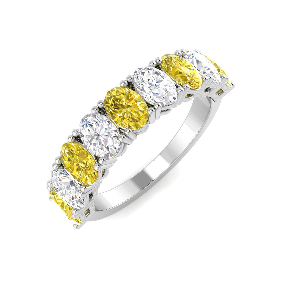 Multi Stone Lab-Grown Diamond Ring 2.64ct – SR6937 – 18k White Gold