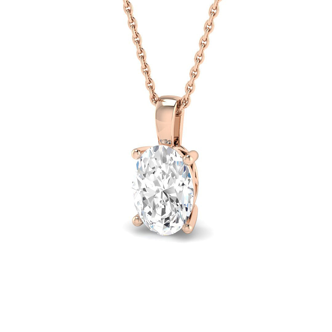 Solitaire Lab-Grown Diamond Ring 1.5ct–1.51ct – SP6769 – 18k Rose Gold