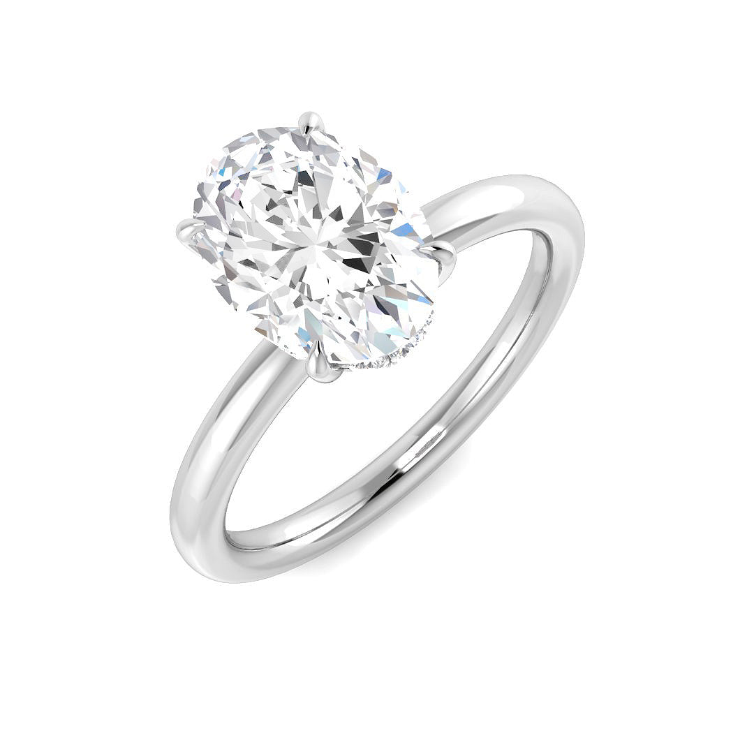 Engagement Lab-Grown Diamond Ring 2.14ct–2.17ct – SR5691 – 18k White Gold