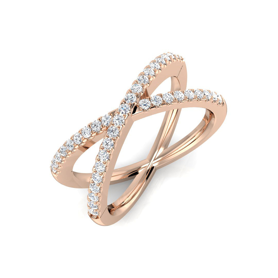 Fancy Diamond Ring 0.34ct – XYR8173 – 18k Rose Gold