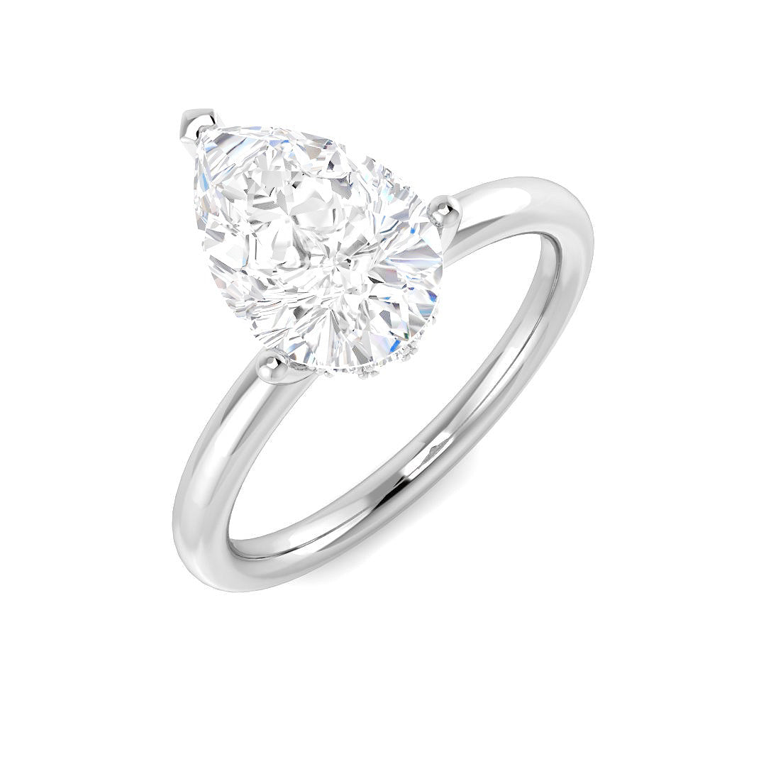 Engagement Lab-Grown Diamond Ring 2.15ct–2.18ct – SR5858 – 18k White Gold