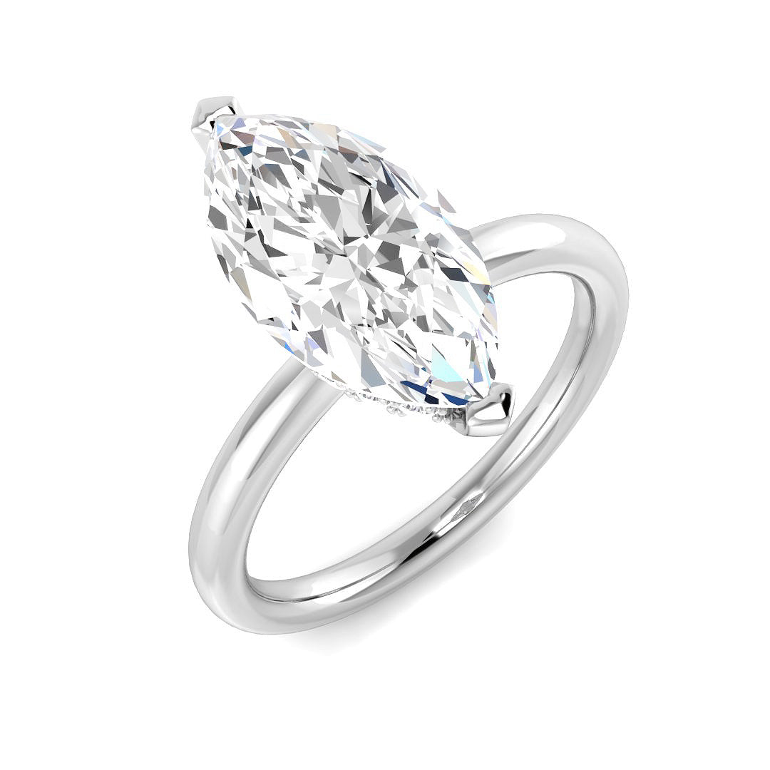 Engagement Lab-Grown Diamond Ring 3.23ct – SR5816 – 18k White Gold