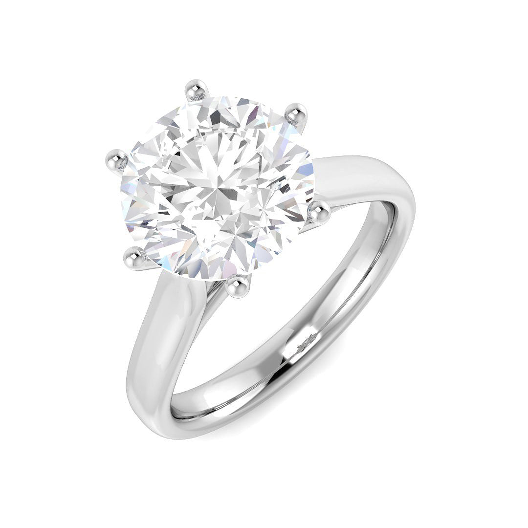Engagement Lab-Grown Diamond Ring 4.0ct – SR7645 – 18k White Gold