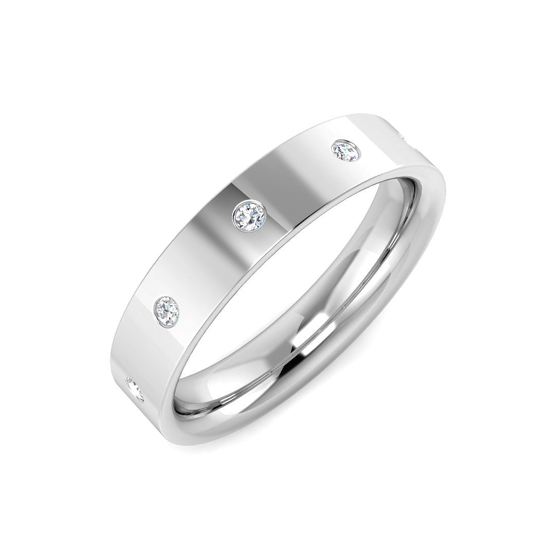 Half Eternity Diamond Ring 0.1ct–0.34ct – SR1893 – 18k White Gold