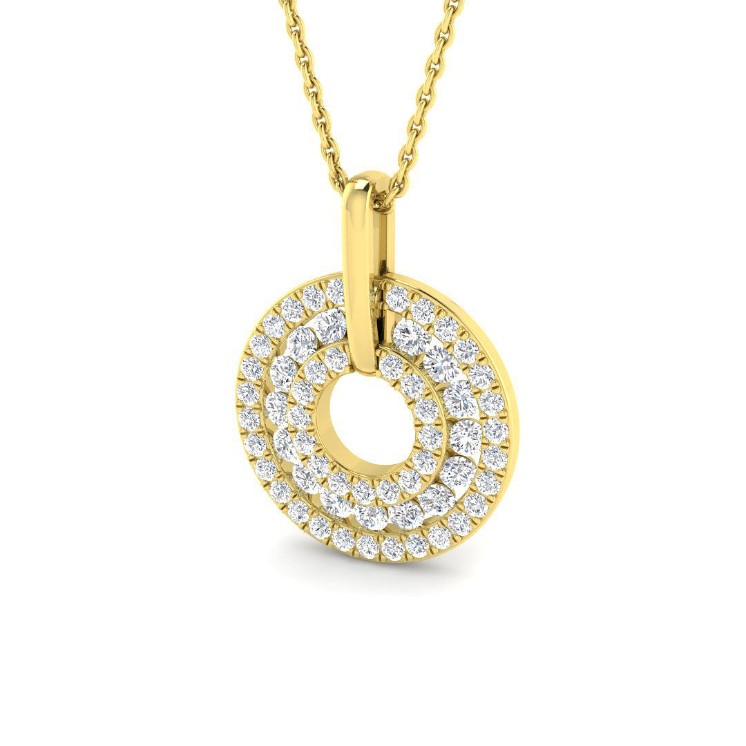 Circle of Life Diamond Ring 0.8ct–1.82ct – SP6863 – 18k Yellow Gold