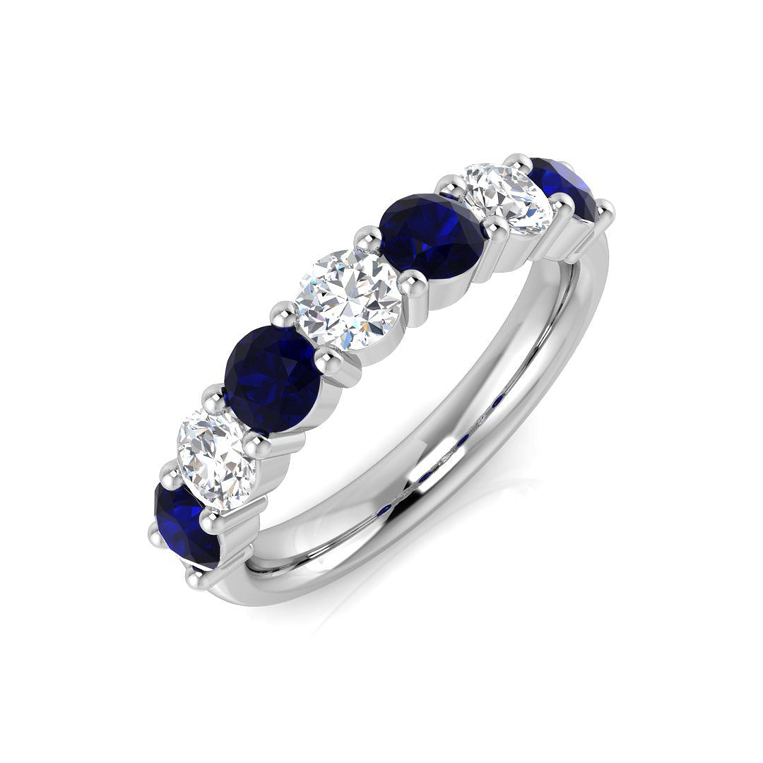Half Eternity Diamond Ring 0.71ct–2.15ct – BJR0448~BS – 18k White Gold