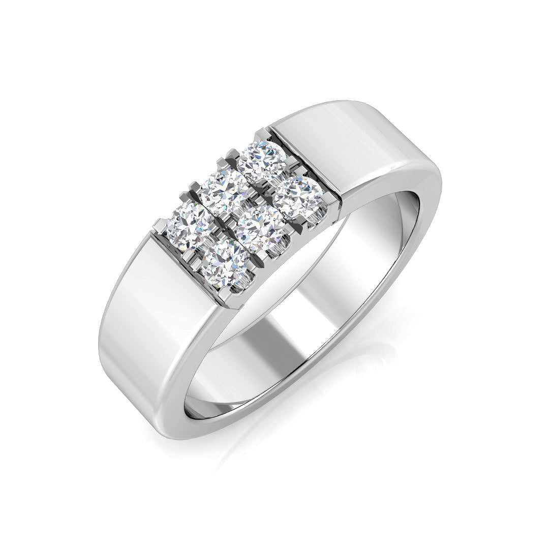 Multi Stone Diamond Ring 0.31ct – SL8753 – 18k White Gold
