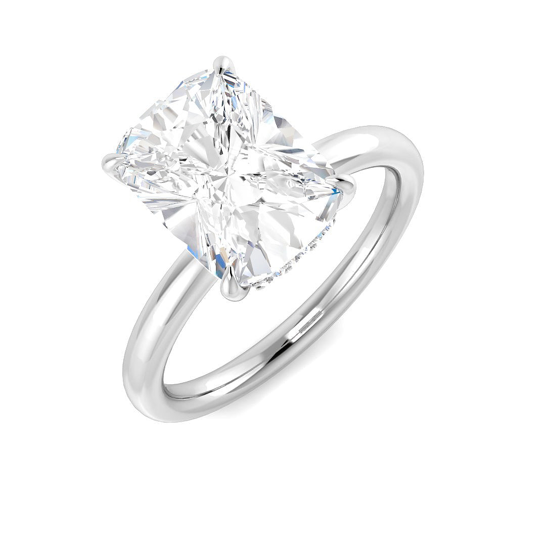 Engagement Lab-Grown Diamond Ring 3.15ct–3.17ct – SR5851 – 18k White Gold