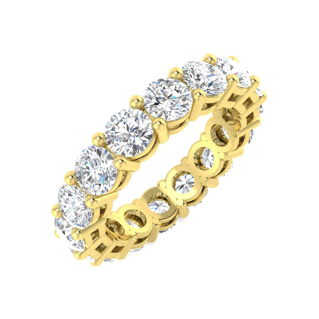Full Eternity Diamond Ring 2.52ct–4.84ct – SR4564 – 18k Yellow Gold