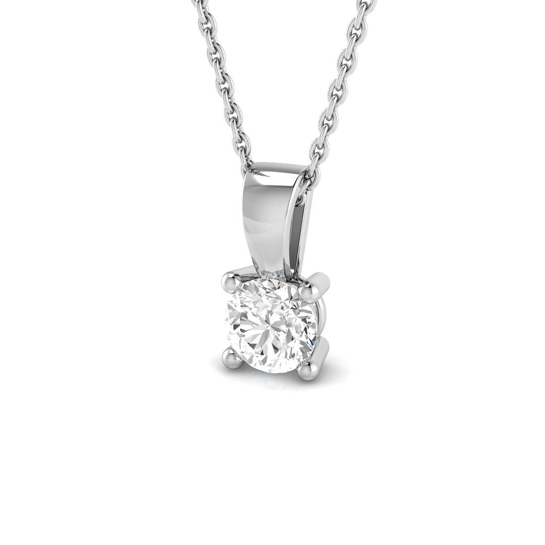Solitaire Diamond Ring 0.49ct–0.52ct – SP4993A-5.0MM – 18k White Gold