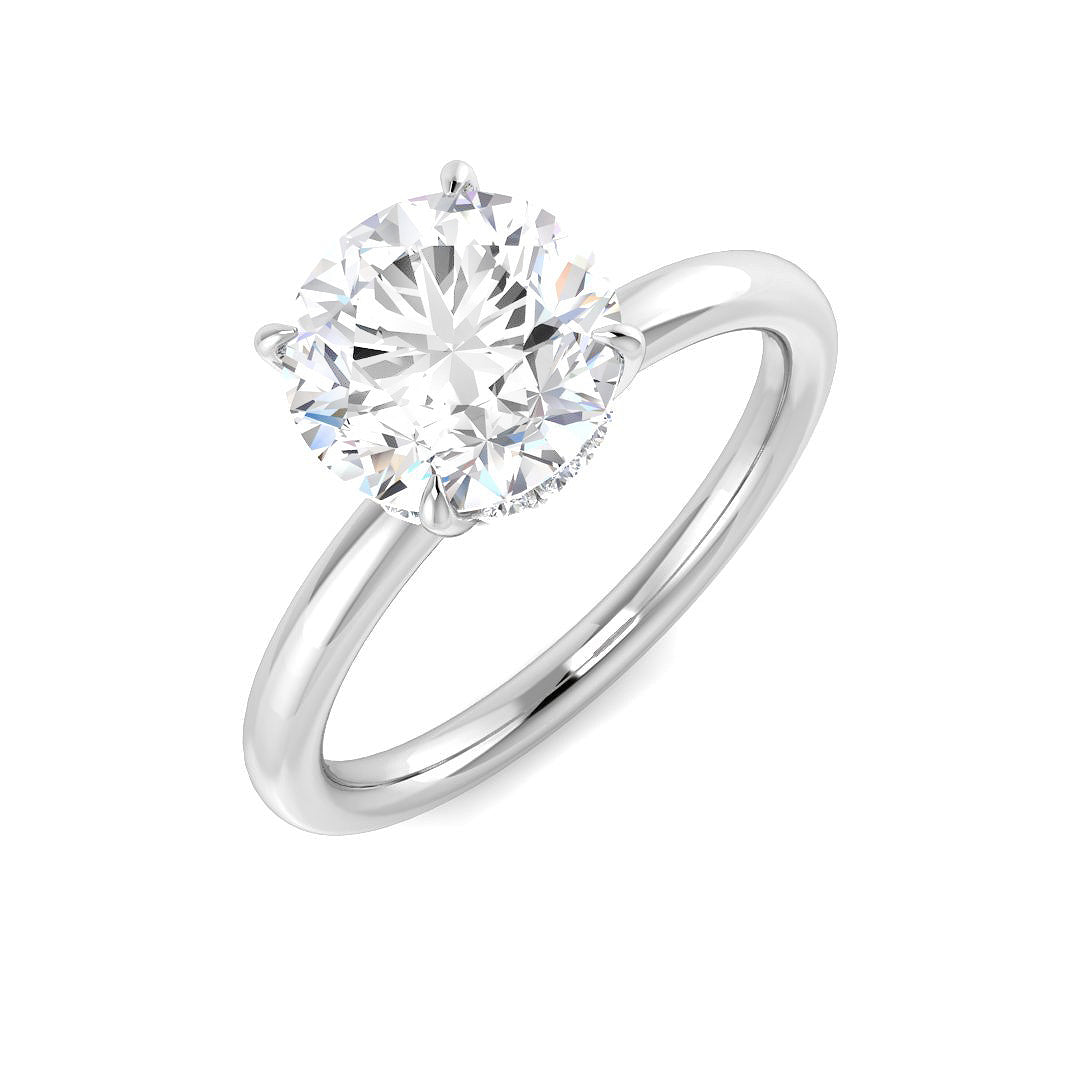 Engagement Lab-Grown Diamond Ring 2.14ct–2.18ct – SR5639 – 18k White Gold