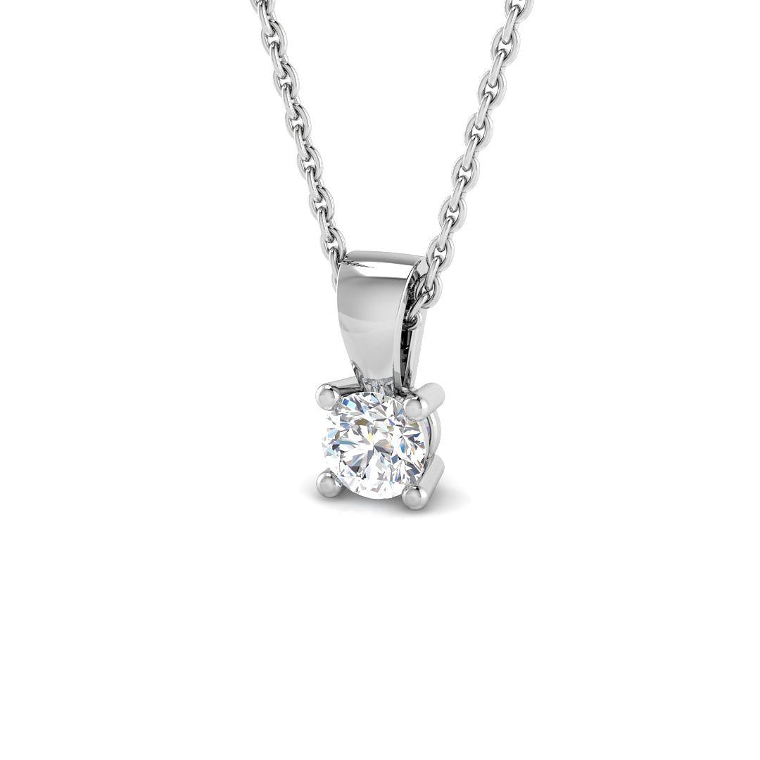 Solitaire Lab-Grown Diamond Ring 0.31ct – SP4993A-4.30MM – 18k White Gold