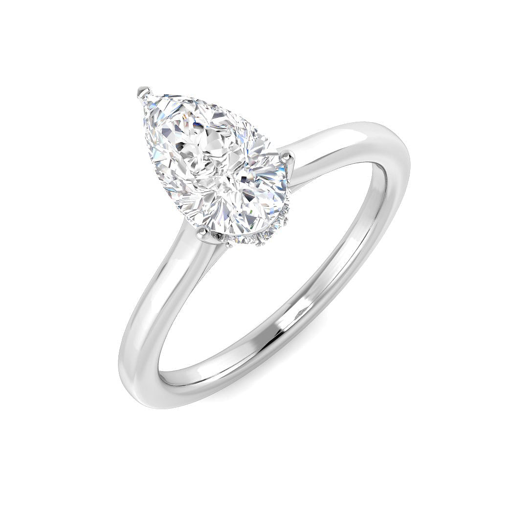 Engagement Lab-Grown Diamond Ring 1.17ct–1.2ct – SR5610 – 18k White Gold