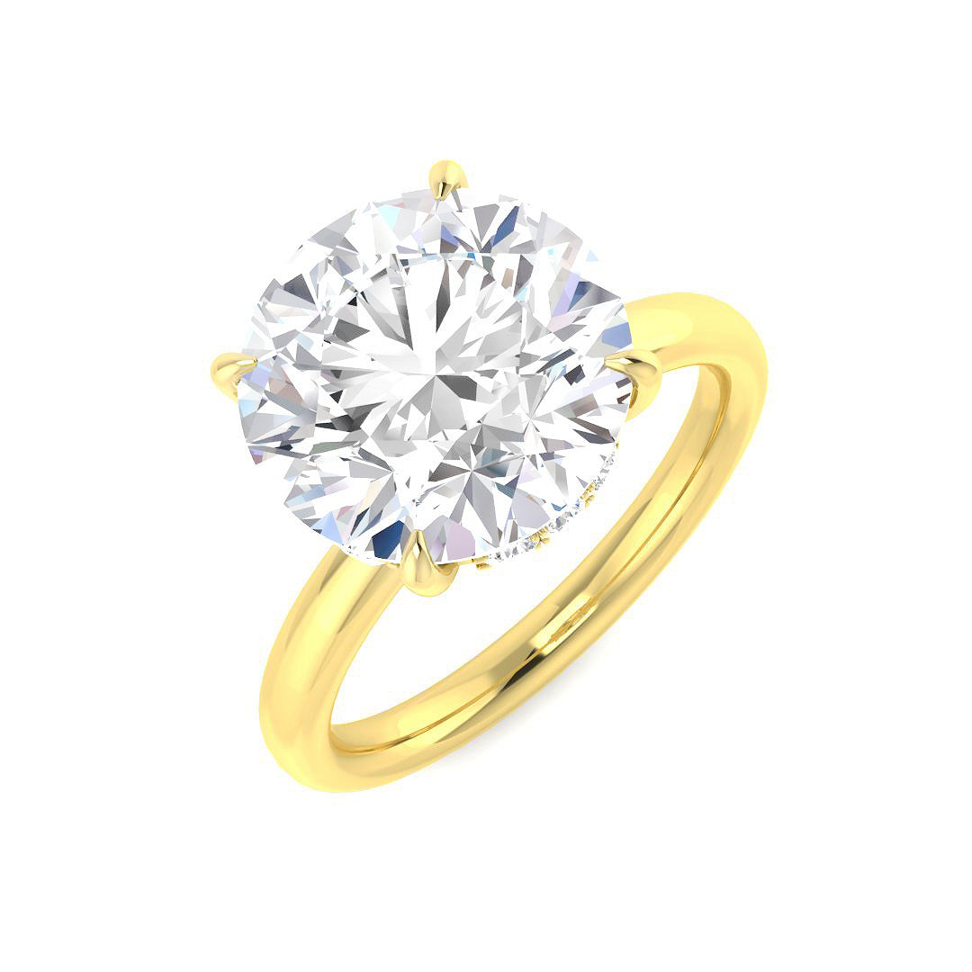 Engagement Lab-Grown Diamond Ring 5.18ct – SR5845 – 18k Yellow Gold