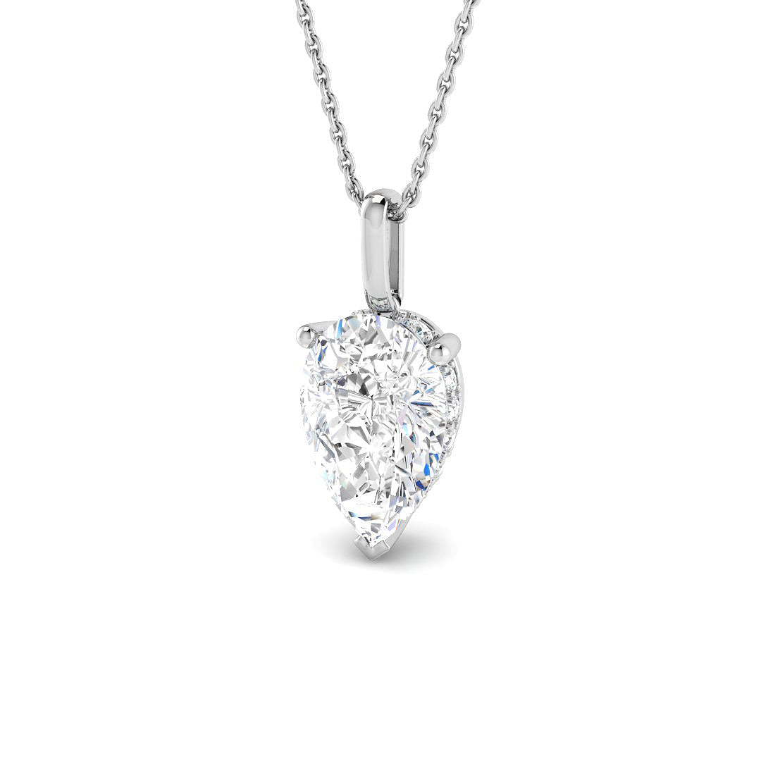 Solitaire Lab-Grown Diamond Ring 3.25ct–3.29ct – SP6885 – 18k White Gold