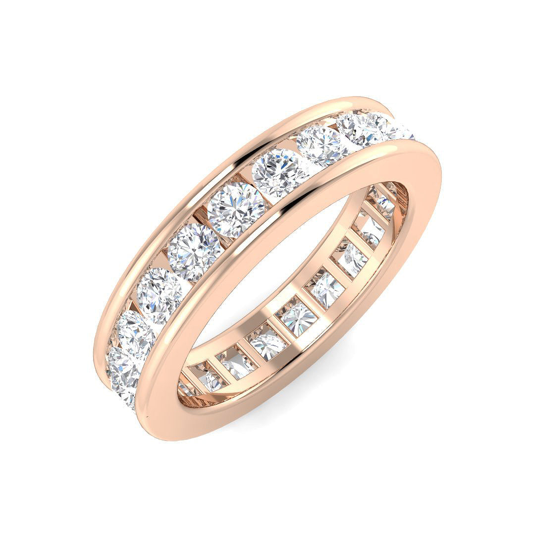 Full Eternity Diamond Ring 0.5ct–3.3ct – SL4304 – 18k Rose Gold