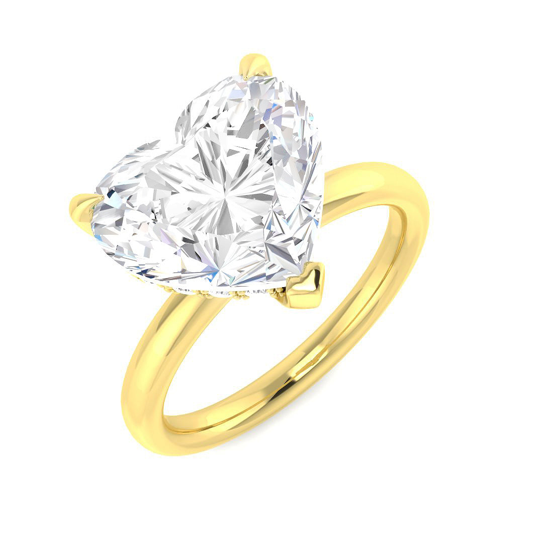 Engagement Lab-Grown Diamond Ring 5.23ct – SR6159 – 18k Yellow Gold