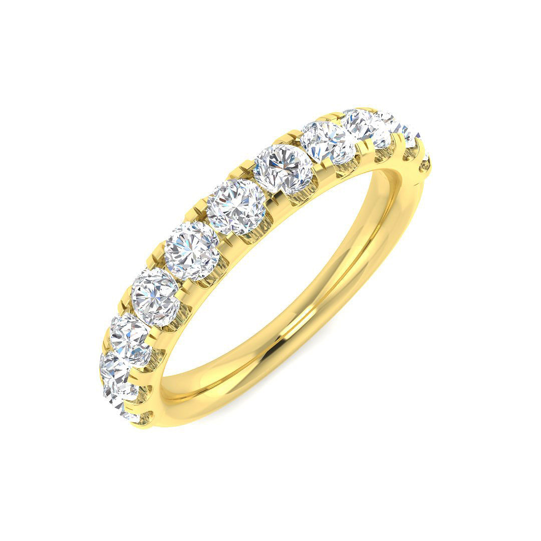 Half Eternity Diamond Ring 0.25ct–3.51ct – SR5496 – 18k Yellow Gold