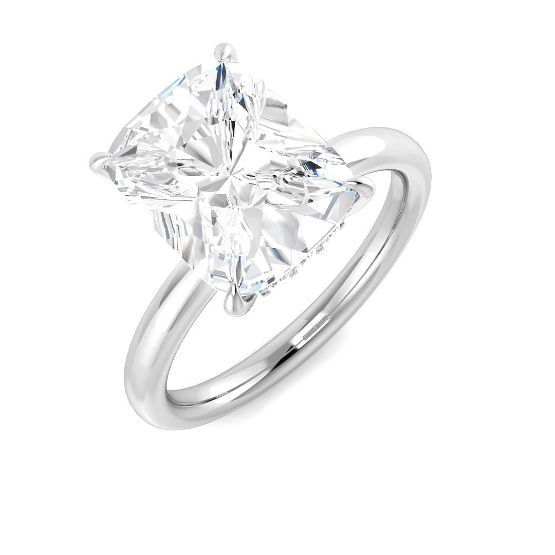 Engagement Lab-Grown Diamond Ring 4.22ct–4.23ct – SR6023 – 18k White Gold